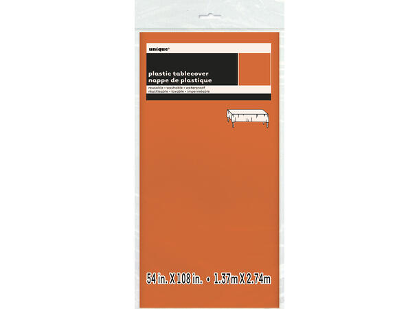 Bordduk Plast - Oransje 137x274cm