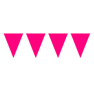 Flaggbanner - Magenta - Plast Mini - 3m