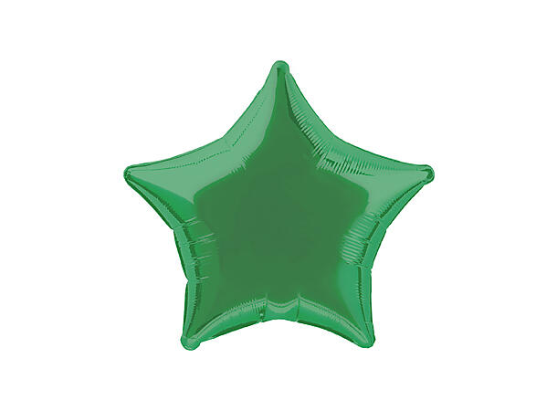 Folieballong - Stjerne Grønn 50cm