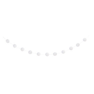 Girlander med Honeycombs - Hvit 214cm