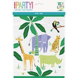 Godteposer - Safari - Plast 22x18cm - 8pk