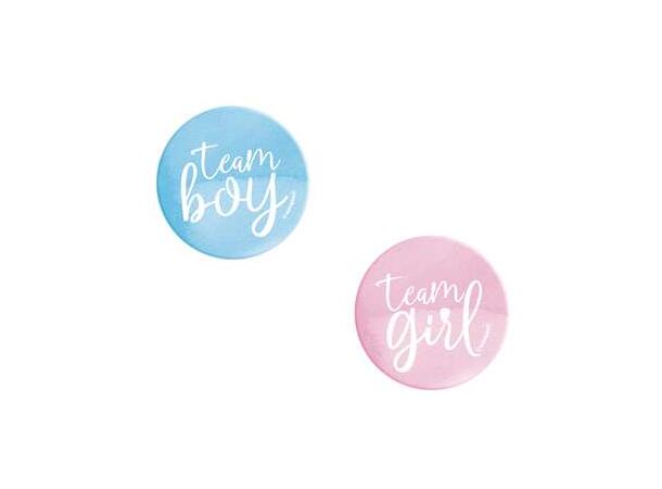 Merker - Buttons - Gender Reveal 10pk