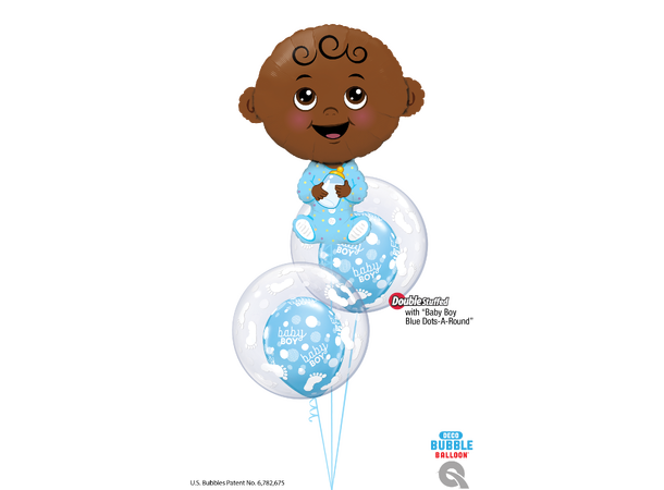 Premium Bubbleballong - Hvite Fotavtrykk 61cm