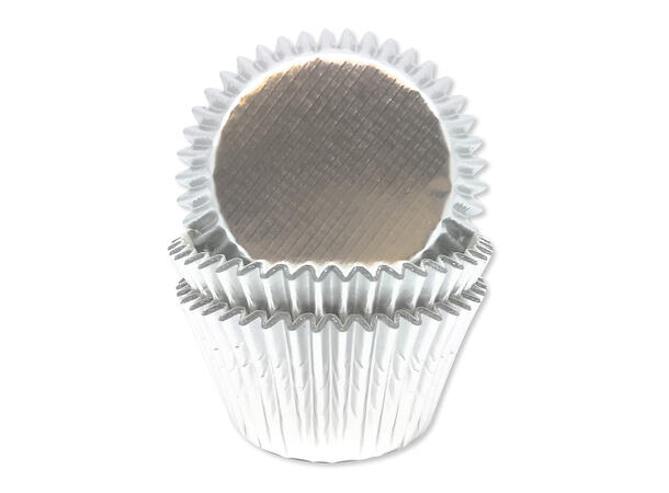 Sølv Folie Cupcakeformer 45 Cupcakeformer - 3,2x4,8cm