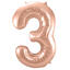 Tallballong - Nummer 3 - Rosegull 86cm