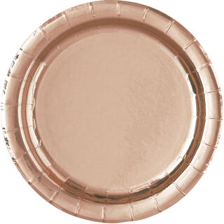 Tallerken - Rose Gold 18cm - 8pk