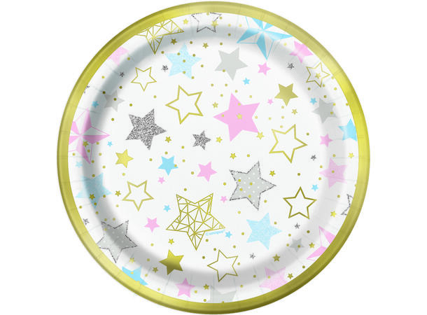 Tallerkener - Twinkle Little Star 18cm - 8pk