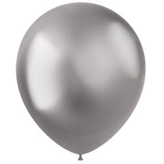 Ballonger - Sølv Metallic 33cm - 10pk