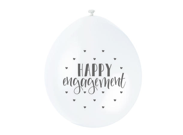 Ballonger - "Happy Engagement" Assortert - 25cm - 10pk