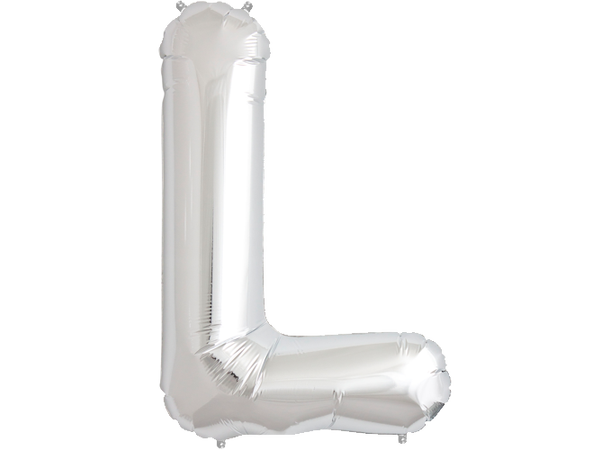 Bokstav L Silver 1 Folieballong - 86cm (34")