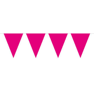 Flaggbanner - Magenta - Plast 29cm - 10m