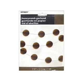 Girlander med Honeycombs - Gull 214cm