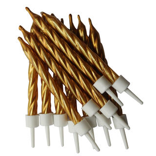 Kakelys - Metallic - Gull 7.5cm - 12pk