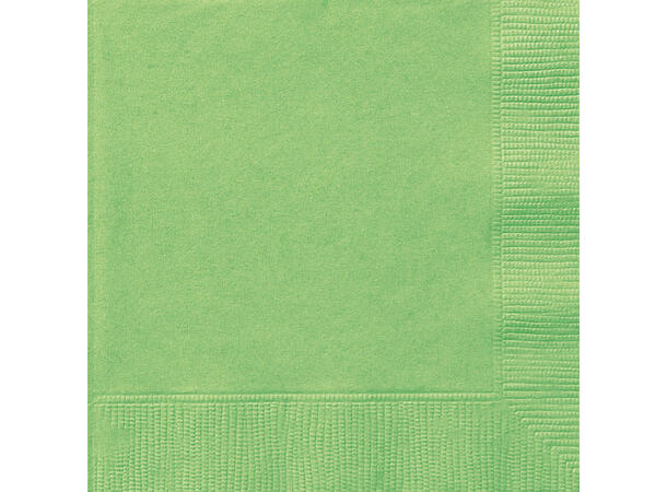 Papirservietter - Grønn 25.4x25.4cm - 20pk