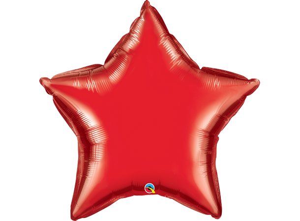 Premium Folieballong - Stjerne - Rød 91cm