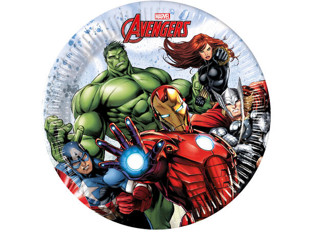 Tallerkener - Avengers Infinity Stones Papp - 20cm - 8pk
