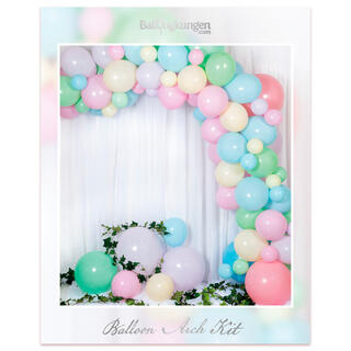 Ballongbuekit - Pastel 1 Ballongdekorasjon av gummiballonger