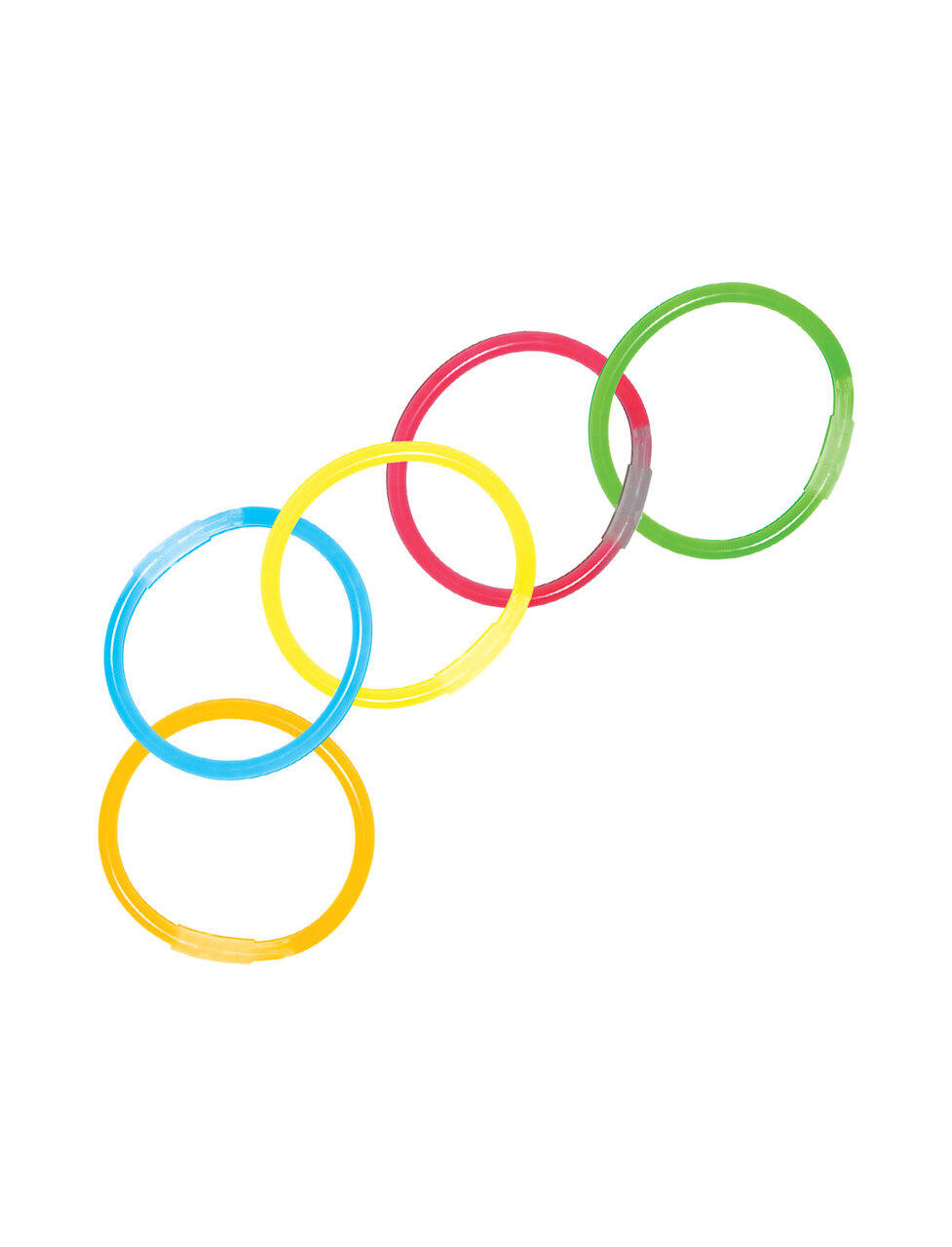 Glowstick armbånd - Miks 1 Rør med 15 glowstick - 20cm - Partyland
