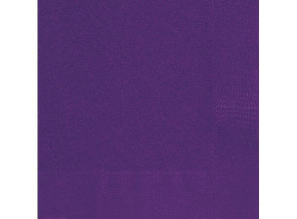 Papirservietter - Mørk Lilla 25.4x25.4cm - 20pk