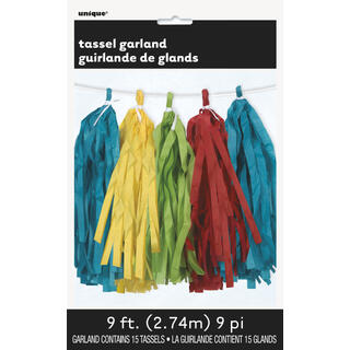 Tassel girlander - Flere farger 1 Papirgirlander dusker - 2,7m