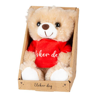 Teddybjørn - "Elsker deg" 1 Teddybjørn - 15cm