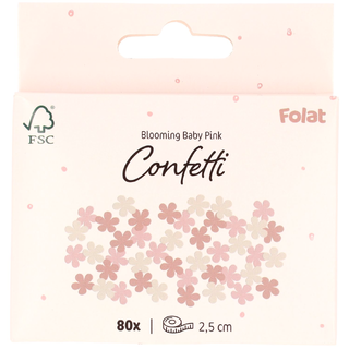 Blooming Baby Girl 80 stk Bordkonfetti i papir