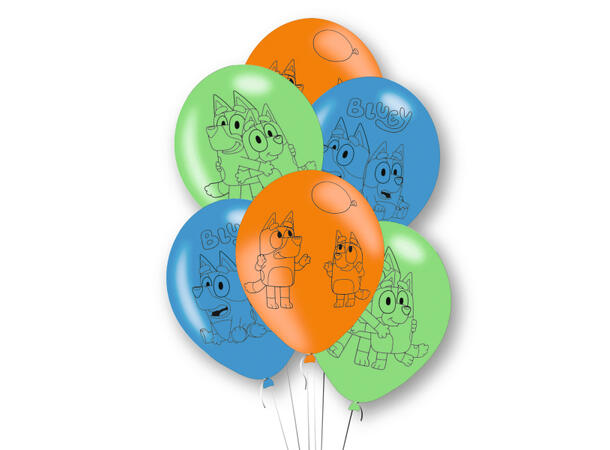 Bluey 6 Gummiballonger - 28cm (11") 