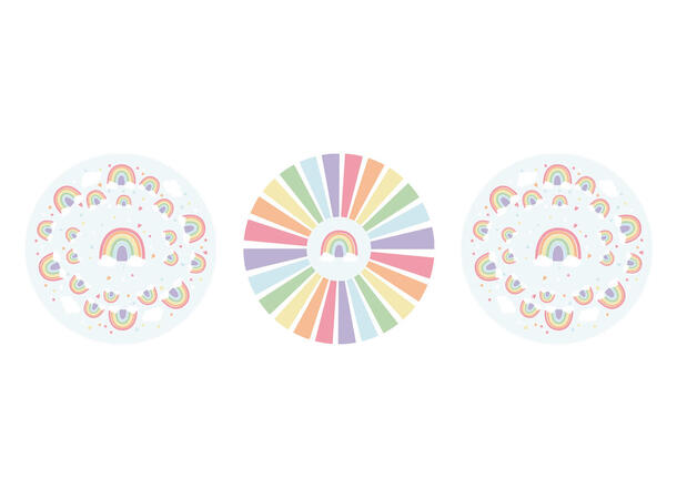 Cupcakeformer - Pastel Rainbow 3.2x4.8cm - 75pk