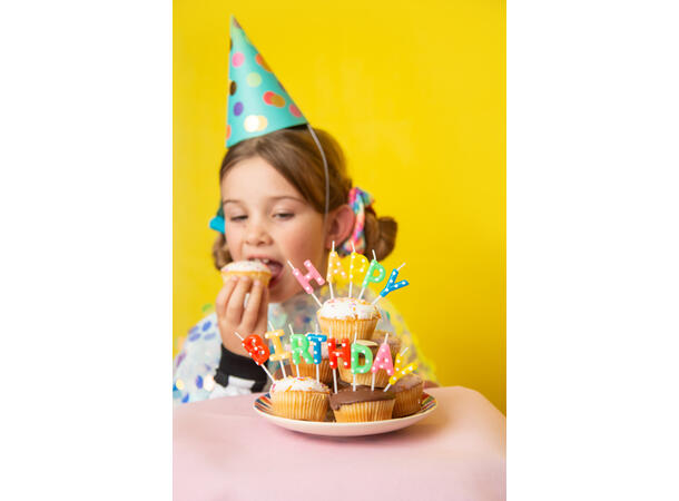 Festhatter prikker - miks 6 Papirhatter - 16cm 