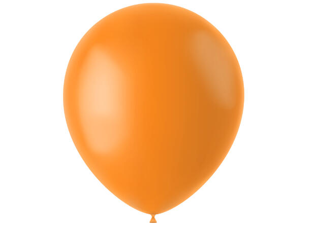 Gummiballonger - Tangerine Orange Matt 50 Gummiballonger - 33cm (13")