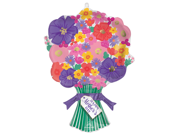 Mothers Day - Sweet Floral Bouquet 1 Folieballong med form - 55x76cm 