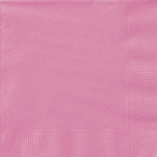 Papirservietter - Rosa 33x33cm - 20pk