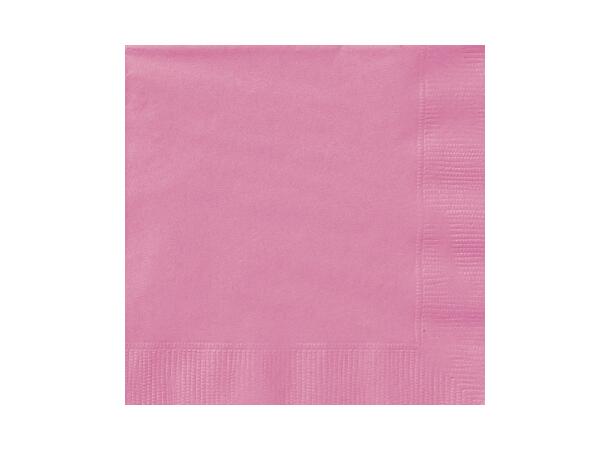 Papirservietter - Rosa 33x33cm - 20pk