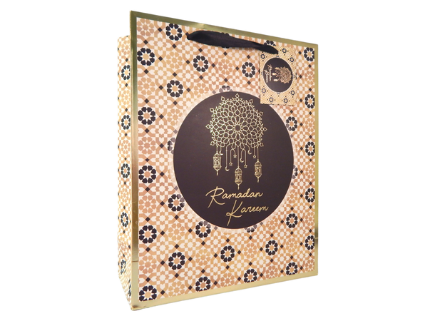 Ramadan Kareem Party - Black & Gold 1 Gavepose i papir - 31x25cm