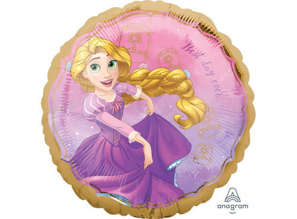 Rapunzel - Disney Prinsesse 1 Folieballong - Rund - 18" (43cm) 
