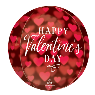 Romantic Glow Hearts 1 Ballongball - ORBZ - 38x40cm