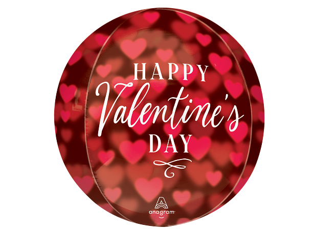 Romantic Glow Hearts 1 Ballongball - ORBZ - 38x40cm 