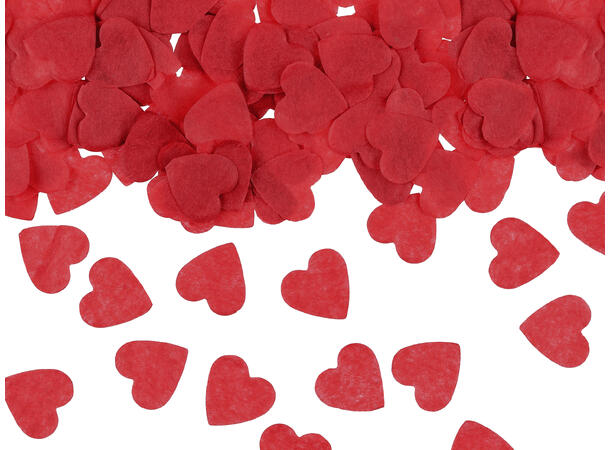 Røde hjerter konfetti 1 Pose konfetti - 15g