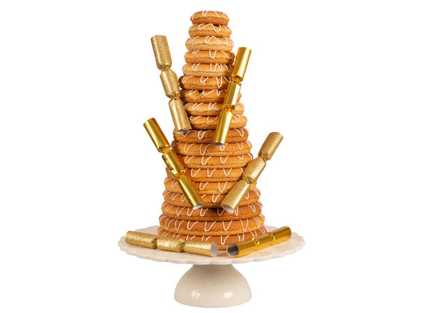 Smell Bon-Bon gull metallic glitter 3ass 6 stk 15 cm lange, med knall,vits & hatt 