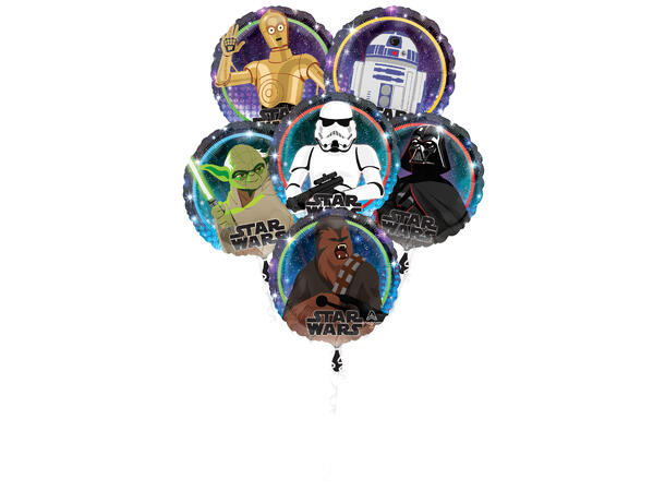 Star Wars Galaxy 1 Folieballong bukett - 5 ballonger 