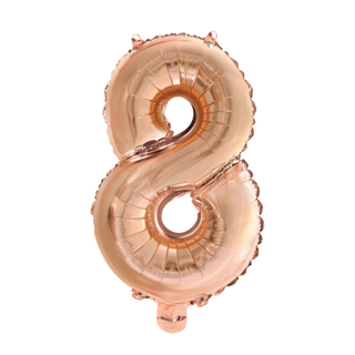 Tallballong # 8 rose gold 1 Folieballong - 41cm (16")