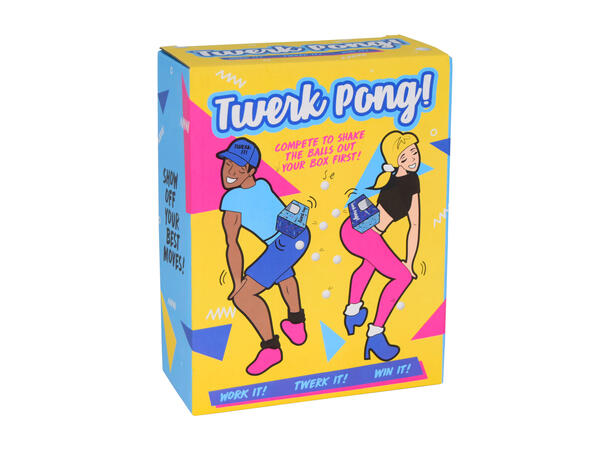 Twerk Pong 1 Sett med 2 pappbokser og 10 baller