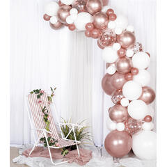 Ballongbuekit - Rose Gold 1 Ballongdekorasjon av gummiballonger