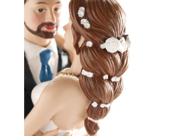 Dansende brudepar - kaketopp 1 Kakefigur i plast - 21cm 