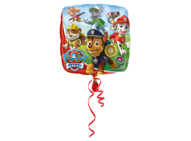 Folieballong - Paw Patrol - Firkantet 43cm