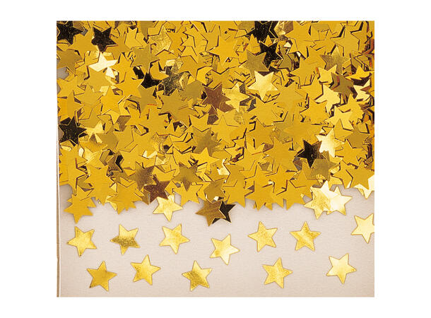 Foliekonfetti - Gullstjerner 1 Pose konfetti - 14g