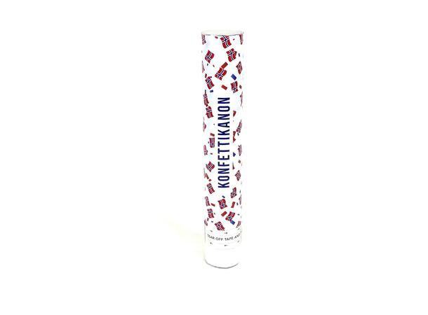 Kofettikanon med Norske Flagg 1 Konfettikanon - 30cm