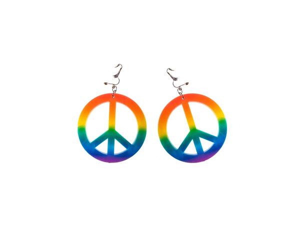 Peace - Rainbow øredobber 1 Par