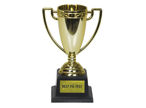 Pokal - "Best på fest" 1 Pokal i plast - 19cm
