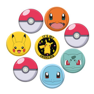 Pokemon 8 Buttons - ca 5cm